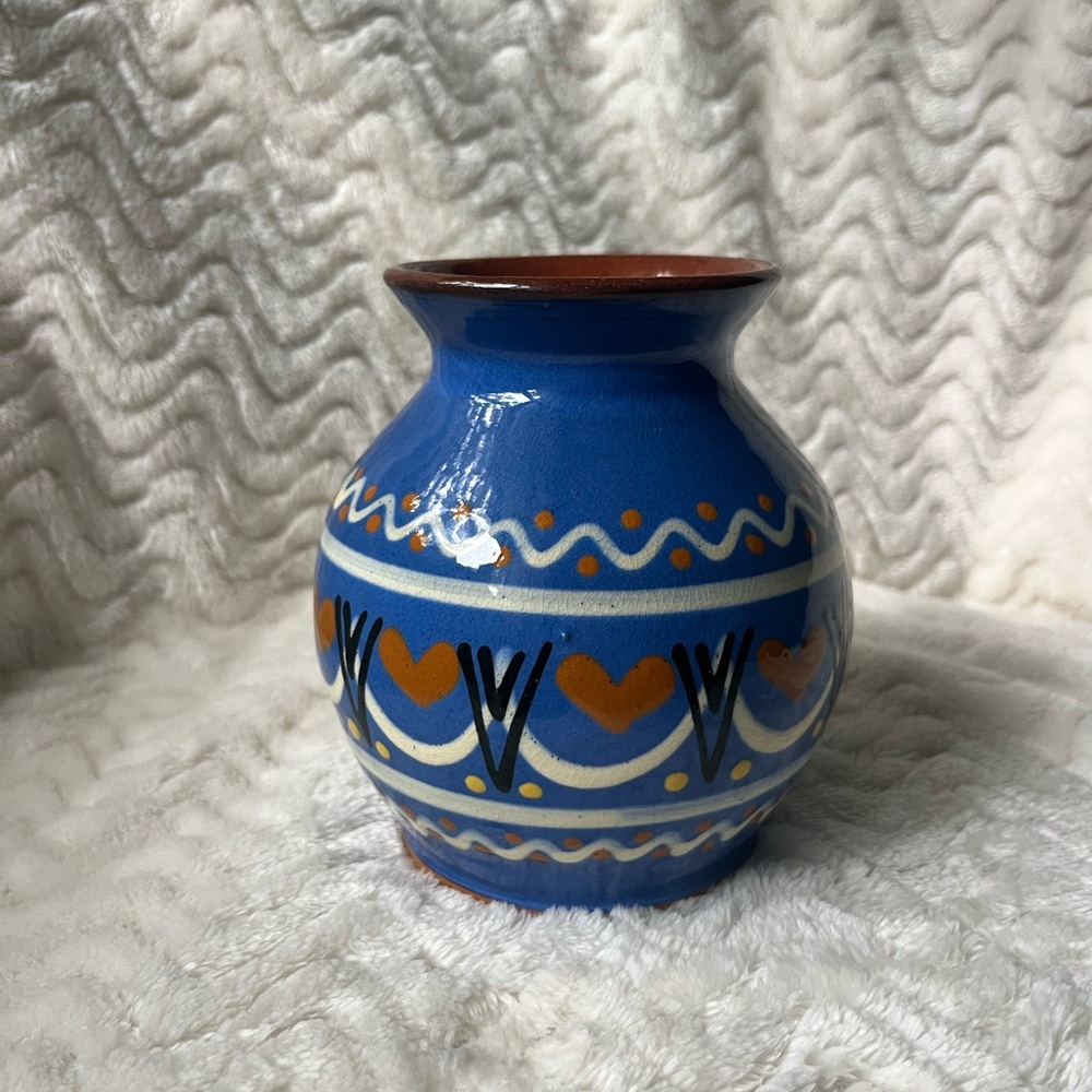 Vintage Folk Art Vase